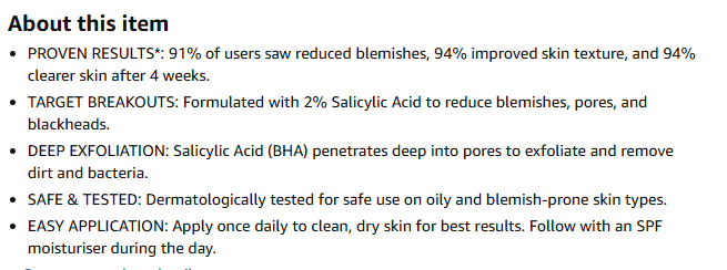 Creightons Salicylic Acid Intense Serum
