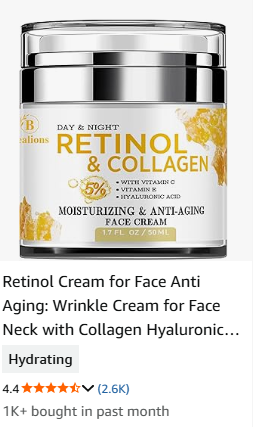 Retinol Cream for Face Anti Aging
