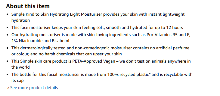 Simple Kind to Skin Hydrating Light Moisturiser