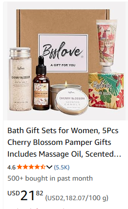 Cherry Blossom Spa Set
